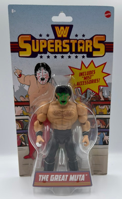 WWE Superstars Series 14 The Great Muta Figure Green Face Black Pants (CHASE)