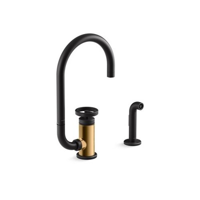 Kohler Billet 1.5 GPM Single Hole Kitchen Faucet - K-28675-9-BMB