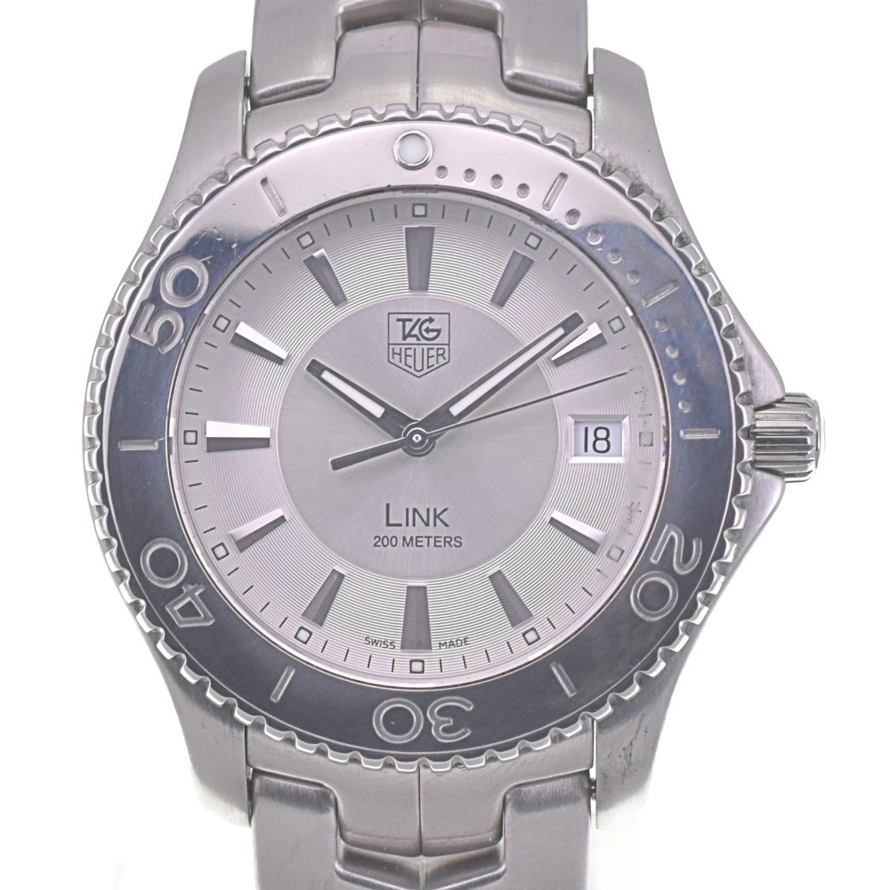 discount TAG HEUER Link WJ1111.BA0570 Date Silver Dial Men's Watch Q#141089