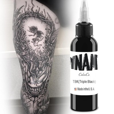 Schwarze Tattoo-Tinte - Permanent Body Make-up Tattoo-Flässe und Schatten (120 M