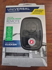 Universal by Chamberlain REMOTE 2 Button Garage Door Opener KLIK5U-BK2