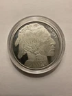 (1) 1oz .999 Fine Silver Round Classic BUFFALO INDIAN DESIGN X-Rayed FREE SHIP!