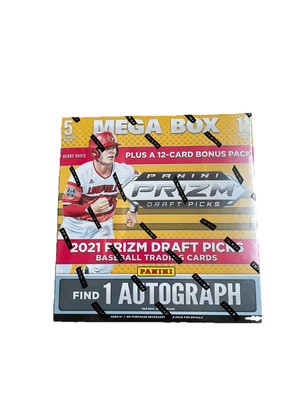 Panini 2021 Draft Picks Prizm Baseball Mega Box 2021 - Neu + Bonuspack + 1 Auto