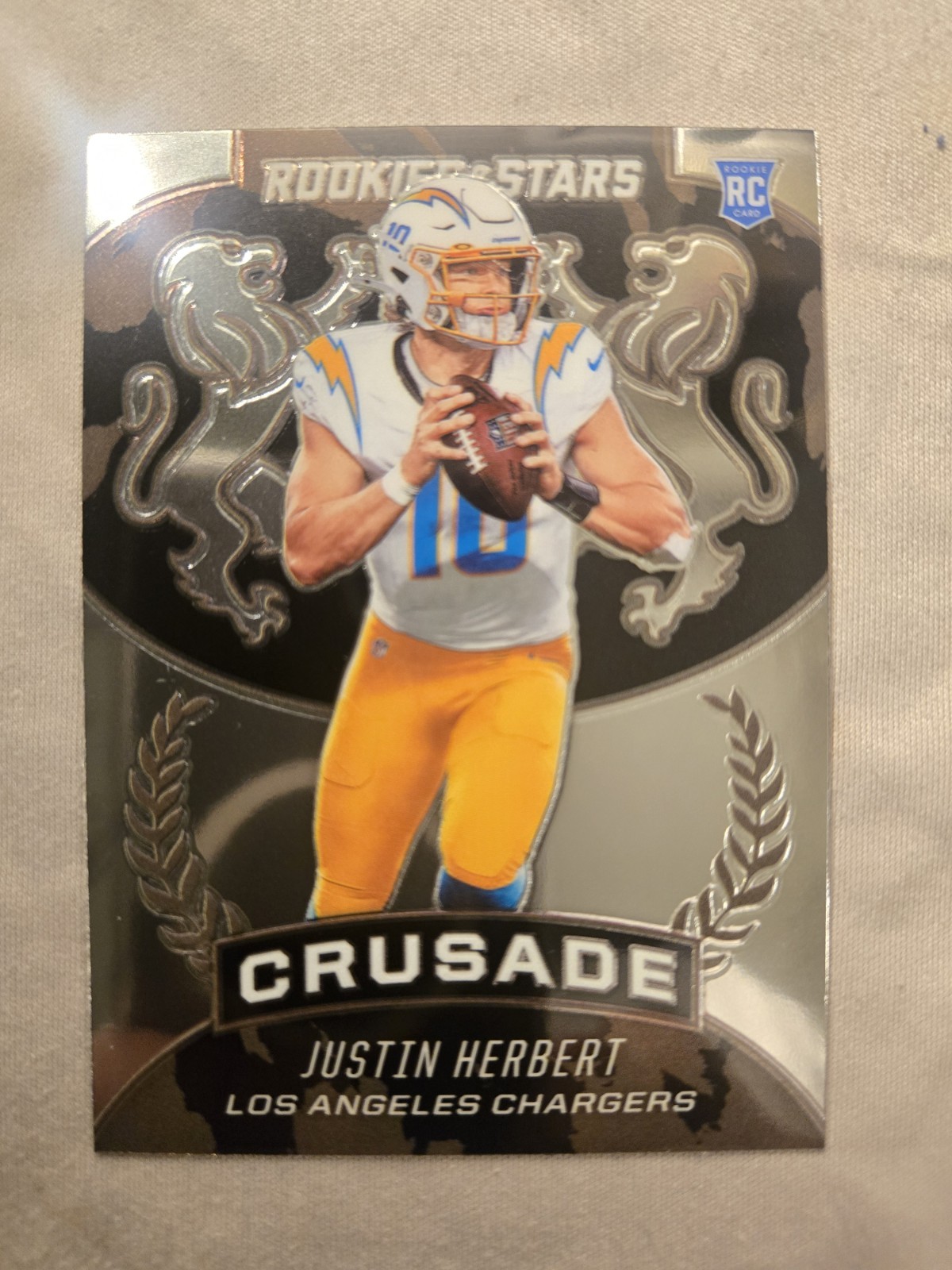 2020 Panini Rookies & Stars Crusade #CR-23 Justin Herbert LA Chargers Rookie A51