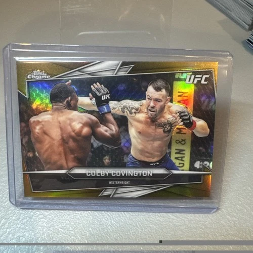 2026 Topps Chrome UFC #91 Colby Covington Gold  Refractor /50 Free Shipping