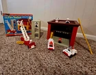 Vintage Fisher Price Little People Play Family Fire Station 928 with Box!