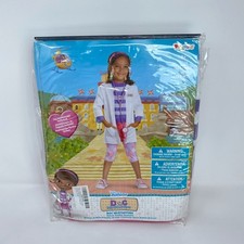 Disguise Disney Junior Doc McStuffins Deluxe Toddler Costume, White/Purple/Pink