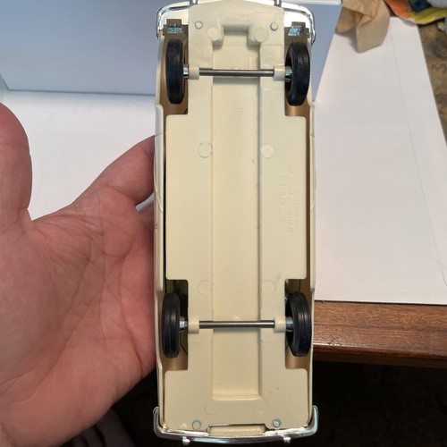 1956 Plymouth Belvedere 4 Door Plastic Promo Model By Johan 1/25 Scale White - Picture 11 of 12