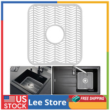 White Sink Protectors for Kitchen, Plastic 12 X 11 Dish Rack, Protect Sink fro