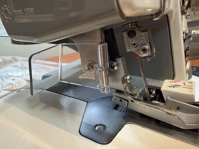 Elna Lock L5D Serger Sewing Machine with Foot Pedal, Case