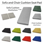1 & 3pcs Rattan Chair Cushion Set Garden Sofa Seat Pad Replacement Waterproof UK