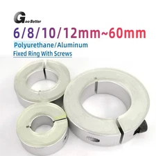 Aluminum Positioning Shaft Collars Metric Clamp Collar With Polyurethane Shim