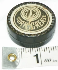 Vintage Micro Brand Cork Grease Round Tin