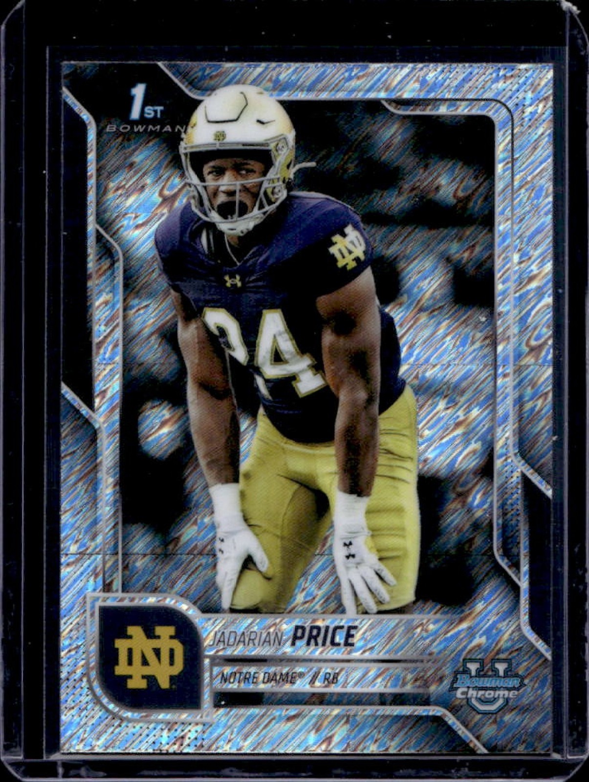 2025 Bowman Chrome U Jadarian Price Shimmer Refractor 1st #117