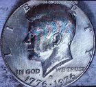 Kennedy Half Dollar 1976 Bicentennial 50C Independence Hall Reverse Coin