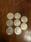 Lot Of 8 - 1964 Kennedy Half Dollar - 90% Silver Good Condition