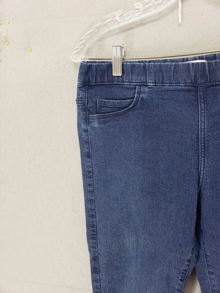 H&M Jeggings Mujer EE. UU. 8 Azul Ajustado Elastizado Denim Pantalones Pull On Bolsillos Informales Foto 2 de 4