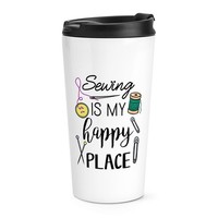 NäHen Ist Mein GlüCklicher Ort Reisebecher Tasse NäHer Stricker Oma Mama