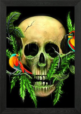 Leben & Tod Gerahmtes Wandbild Poster Leinwanddruck Bild