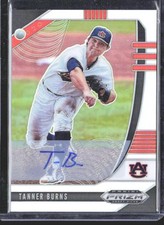 Tanner Burns 2020 Panini Prizm Draft Picks Base Autographs Silver Prizm AU