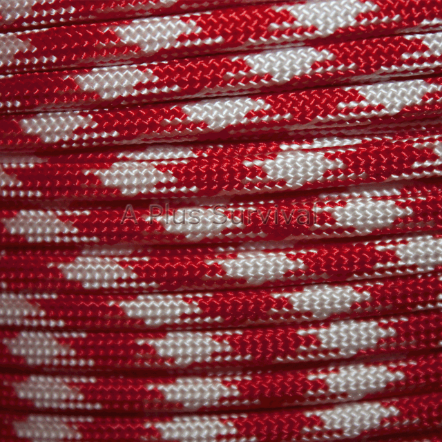 Red White Blue Paracord 50 Foot 550 lb Bracelet Camping Survival Kit Rope Cord