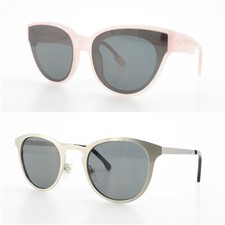 KOMONO Sunglasses THE LUCILE THE HOLLIS 2 for 1 LOT Cat Eye Pink Panto Silver