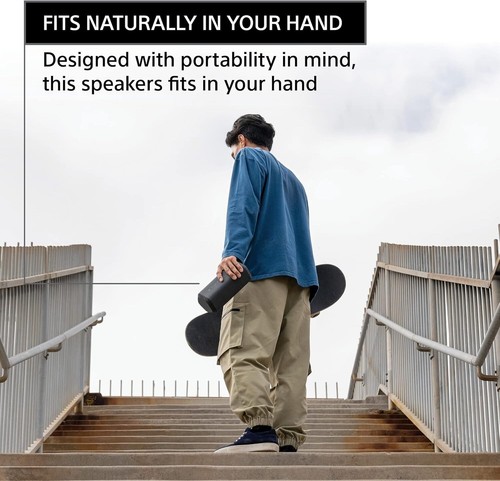 Sony SRS-XE300 X-Series Wireless Portable-Bluetooth-Speaker, Waterproof Grade A - Picture 5 of 6