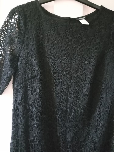 La Redoute Black Short Sleeved Lace Dress Size 10 - VGC - Worn once - Picture 3 of 9