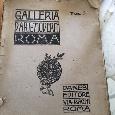Antike Bücher Hefte Galerie Moderne Kunst Rom Dänisch Verlag