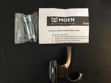 Moen YB5103ORB Voss Double Robe Hook, Oil-Rubbed Bronze