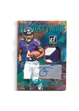 2023 Donruss ZAY FLOWERS Leather Kings Rookie Patch Autograph card /10--Ravens