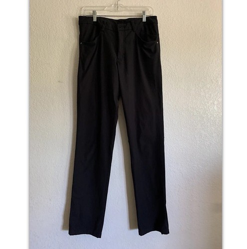Lululemon Men’s Black ABC Pants Classic Stretch Warpstreme Style Size 34 X 34.5 - Picture 3 of 11