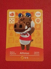 ALFONSO ANIMAL CROSSING AMIIBO SERIES 2 CARD #153 TRACKED AU POST geniuine