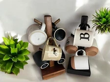 Coffee Cup Holder Stand / Wooden Mug Stand / Tree Cup Holder / Tiered Cup Holder