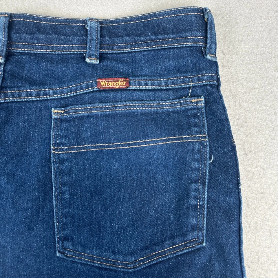 Vintage Wrangler Jeans Mens 36x29 (Fits 33x27) Comfort Bell Bottoms Made in USA - Image 2 of 4