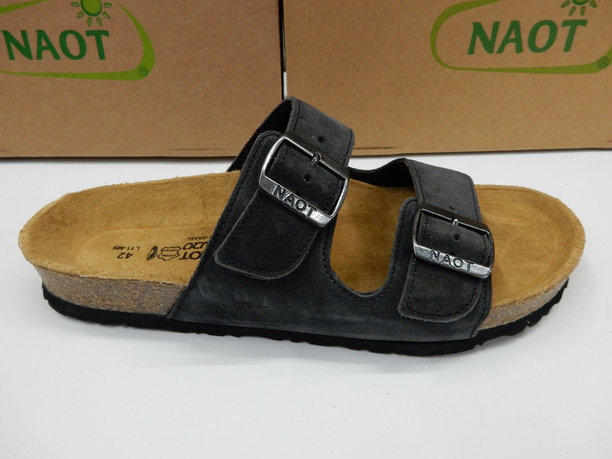 Naot Mens Santa Barbara Oily Midnight Suede 46 | eBay display picture 1