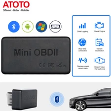 Bluetooth OBDII/OBD2 Car Diagnostic Scanner/Scan Tool Compatible with Torque App