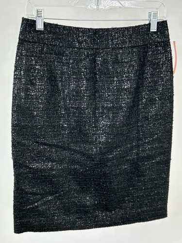 BANANA REPUBLIC L'Wren Scott NWT Womens Size 2 Black Textured Pencil Skirt