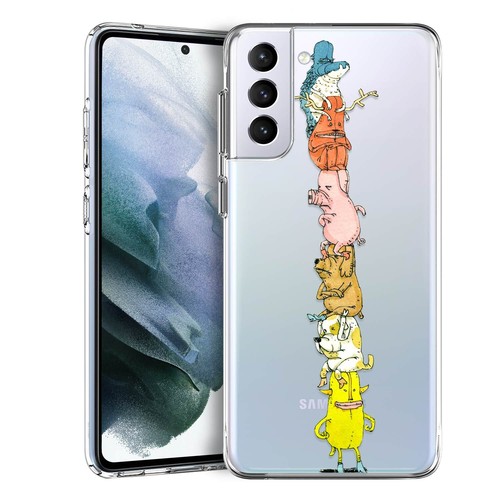 Silicone Soft TPU Case For Samsung Galaxy S22 S21 FE S23 S24 Animals Phone Cover - Picture 80 of 100