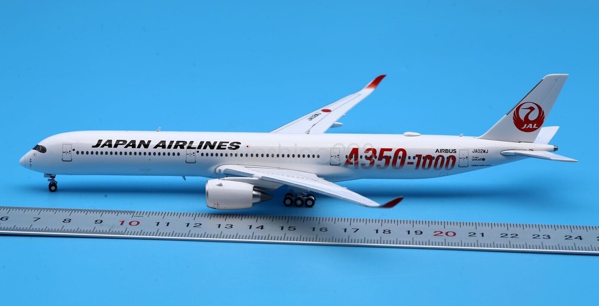 JC WINGS 1:400 JAL 日本航空 A350-1000 JA02WJ JC Wings 1:400 Scale Japan Airlines Airbus A350-1000XWB