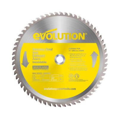 Evolution Power Tools Cutting Saw Blade Stainless-Steel 14 in. Dia x 90-Teeth