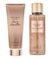 Victoria  s Secret Bare Vanilla Fragrance Mist And Lotion 8.4  8 Fl Oz. New Set