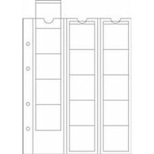 10 feuilles LEUCHTTURM OPTIMA 42, pour ranger 150 pièces d'un Ø jusqu'à 42mm - Photo 1/1