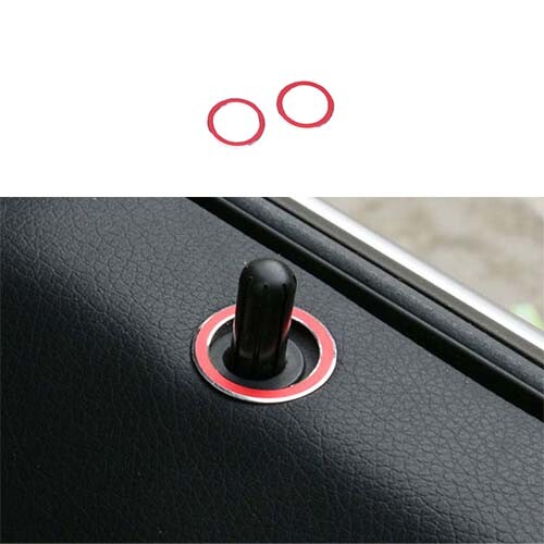 Fit For Benz GLS GLE 20162019 Bolt Lock Down Ring Trim Aluminum Red
