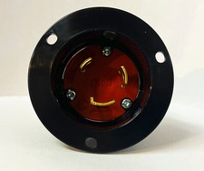 Eaton Arrow Hart AHCL1030FI Color Coded Locking Flanged Inlet, Orange and