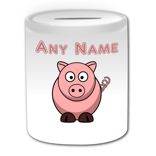 Personalised Gift Pig Mug Money Box Cup Customise Name Tea Coffee Silly Piggy - Picture 19 of 20
