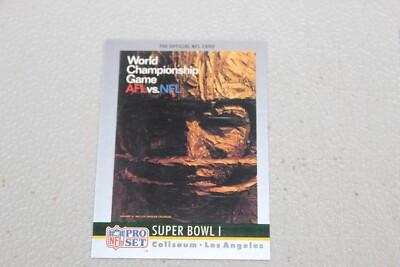 1990 Pro Set Super Bowl Collectibles Football Card Complete Finish