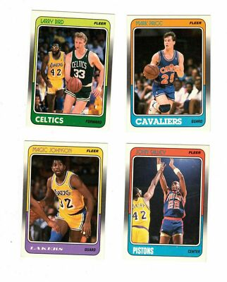 #ad YOU PICK 1988 89 Fleer NBA Basketball Cards Stars HOF Stickers Complete your set $2.69