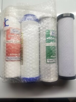 iSpring Water Filter Stage 1-3: Set Sediment + GAC + CTO + 1 EXTRA FILTER