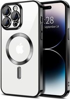Clear Magnetic MagSafe Case For iphone 17 Pro Max,14 Pro,15,16 Pro Max,12,SE ,11